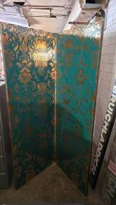 lot 296 image: Wooden Folding Wall PanelDivider