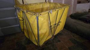 lot 301 image: Keese Rolling Vinyl Basket Truck