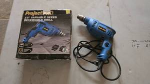 lot 319 image: Project Pro 38 Variable Speed Electric Drill