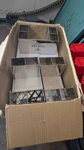 lot 331 image: Lot of 11 Chrome Patron Bar Caddies