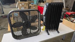 lot 338 image: Black Box Fan w Honeywell EnergySmart Heater