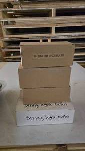 lot 346 image: 4 Boxes of String Light Bulbs
