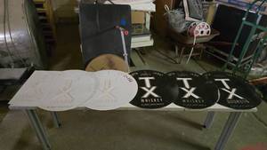 lot 357 image: Lot of TX Whiskey Stencil Templates