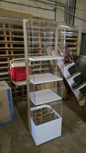 lot 358 image: Patron White & Gold Display Case