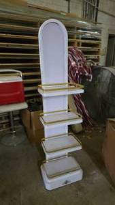 lot 359 image: Patron White & Gold Display Shelf