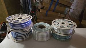 lot 369 image: 5 Spools of Misc Blue Strip Lights