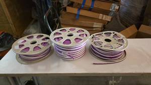 lot 370 image: 3 Spools of Purple Strip Lights