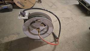 lot 377 image: Klutch 38 x 50 Auto Rewind Air Hose Reel, Model 49588