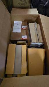 lot 390 image: Large Box FULL of Misc Shipping Accessories.  Includes everything pictured