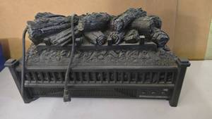 lot 391 image: Pleasant Hearth 23 Electric Log Set w Heater, Model LH-24