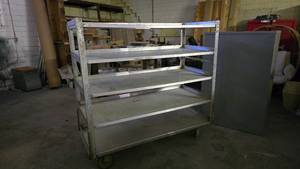 lot 401 image: CresCor Aluminum Rolling Rack