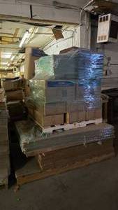 lot 400 image: Large Pallet FULL of Misc NEW Boxes, Bags & Bulk Markers