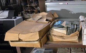 lot 414 image: Large Lot of Green Overlapping Leaf Themed Tile.  Approx 6 Boxes