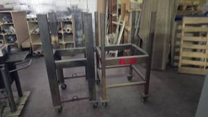 lot 412 image: Lot of 2 Heavy Duty Steel Custom Carts