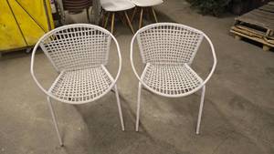 lot 13 image: Lot of 2 Matching Wicker Style Chairs