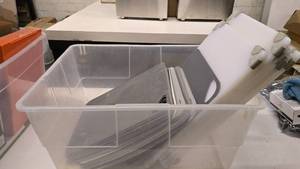 lot 69 image: Large Tote of Misc Cutting Boards.  Approx 35 Cutting Boards Total