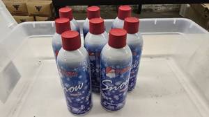 lot 74 image: Lot of 8 Cans of Santa Snow