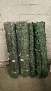 lot 65 image: 3 NEW Rolls of Artificial Greenery Privacy Wall.  Each Roll is Approx 6 x 10