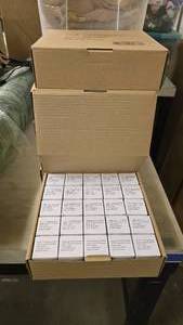 lot 108 image: 6 Boxes of G50 50Watt Warm White Bulbs