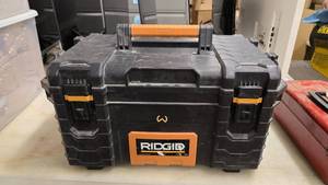 lot 129 image: Ridgid Tool Box w Tools.  Includes Everything Pictured.