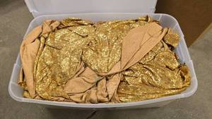 lot 150 image: Large Tote Full of Round Sequin Table Covers