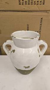 lot 214 image: Weathered Style Ceramic Pot