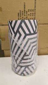 lot 216 image: Tall Abstract Design Planter Pot