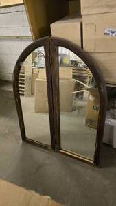 lot 279 image: Antique Folding Vanity Mirror