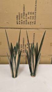 lot 226 image: Pair of Matching Metal Leaf Floral Art