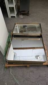 lot 344 image: Set of 4 Matching Hamilton Hills gold Framed Wall Mirrors. 1 Mirror Measures 2 x 16 & 3 Measure 3 x 2