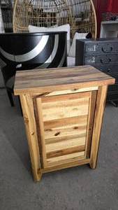 lot 357 image: Wooden Rustic Style Cabinet