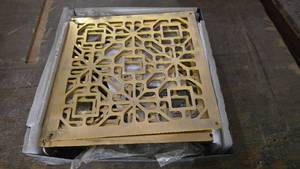 lot 374 image: Large Box of Gold Planet Dcor Wall Dividers