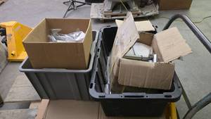 lot 376 image: Large Lot of Acrylic Sign Holders.  Misc Sizes