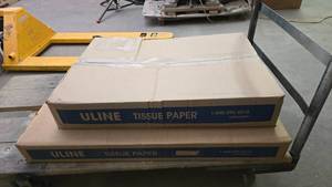 lot 377 image: 2 Boxes of Uline Tissue Paper