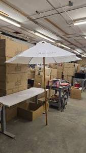 lot 429 image: NEW Botanist Island Dry Gin Patio Umbrella