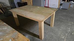 lot 457 image: Wooden Shop Table.  Measures 6 x 4&nbsp THIS ITEM CAN ONLY BE PICKED UP ON DAY 3 OF REMOVAL