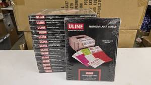 lot 479 image: Lot of 15 Uline S-18453 Premium Laser Labels