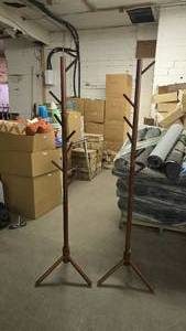 lot 506 image: Pair of Matching Mid-Century Style Coat Racks