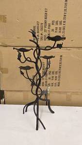 lot 561 image: Ornate Twisted Vine Style Tabletop Candle Holder
