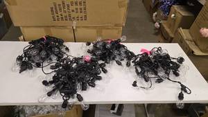 lot 567 image: Lot of 4 Bundles of Outdoor String Lights