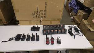 lot 594 image: Large Lot of Misc Walkie Talkies & Charging Bases