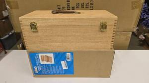 lot 540 image: NEW U.S. Art Supply Large Wooden Artist Tool Box