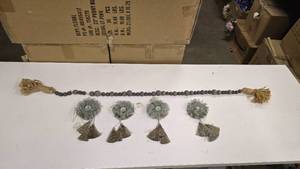 lot 663 image: Lot of Misc Dcor.  Includes Beaded & Jute Rope & Magnetic Ribbon Tassles