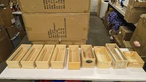 lot 682 image: Lot of 9 Misc Wooden Crates & Trays
