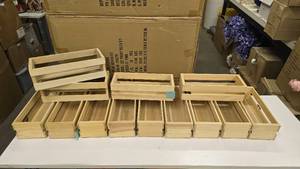 lot 683 image: Lot of 13 Misc Wooden Crates