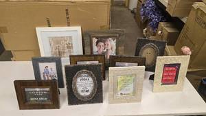 lot 750 image: Large Lot of Approx 10 Picture Frames.  Includes Everything Pictured