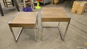 lot 753 image: Pair of Matching Mid-Century Style Nesting Tables