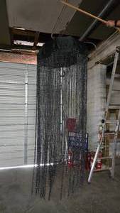 lot 818 image: Lot of 5 Beautiful Ceiling Hanging Umbrellas w Sparkle Trellis