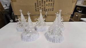 lot 858 image: Lot of 5 Battery Powered Christmas Dcor Lights