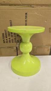 lot 883 image: Neon Green Metal Pedestal